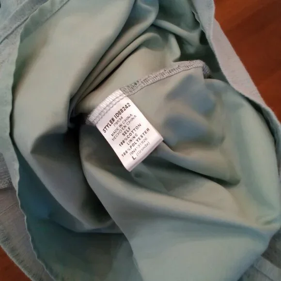 Tea n Rose Sage Green tiered Dress Size Large #0186 - Picture 9 of 12